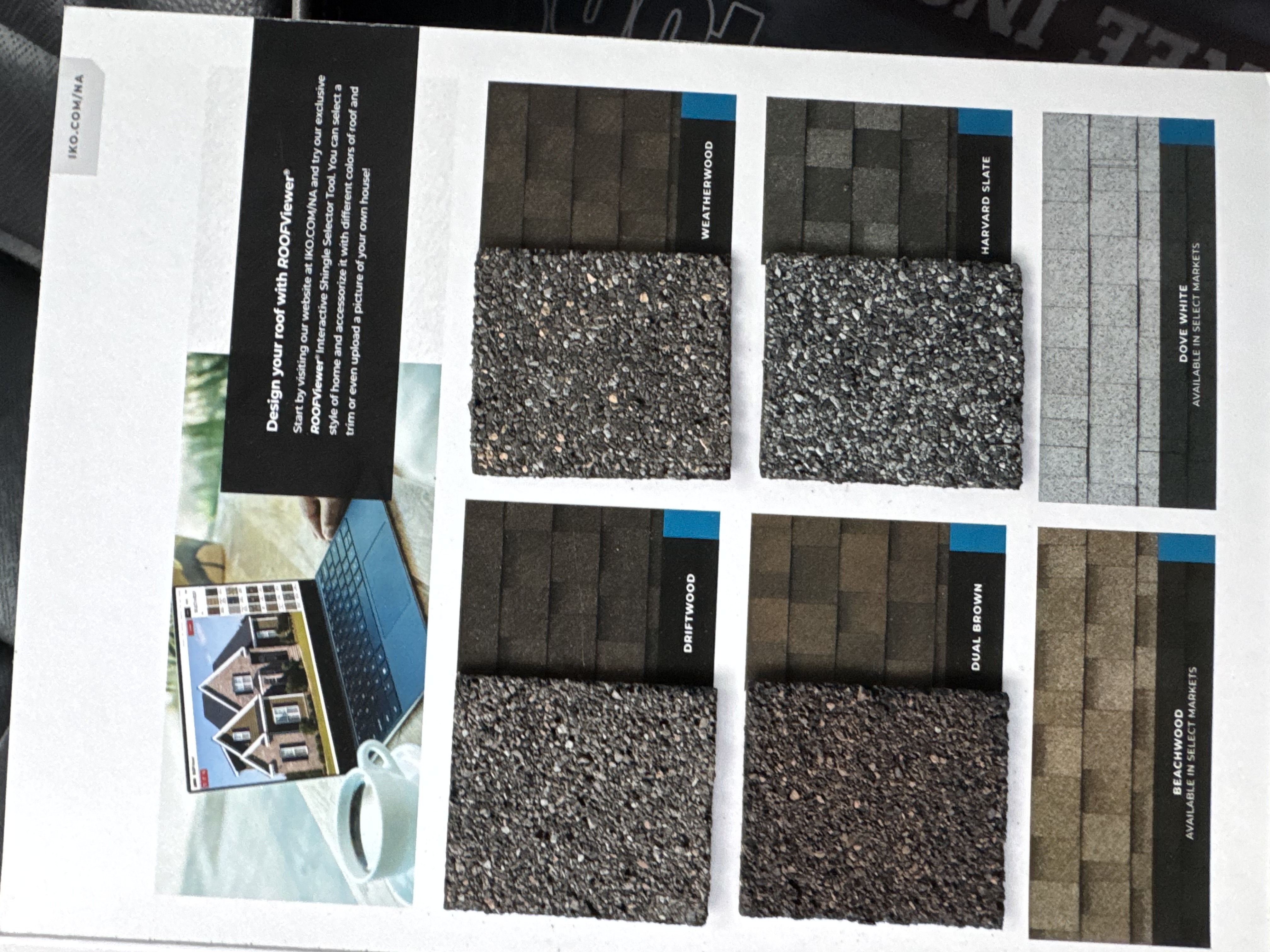 IKO Shingle Samples